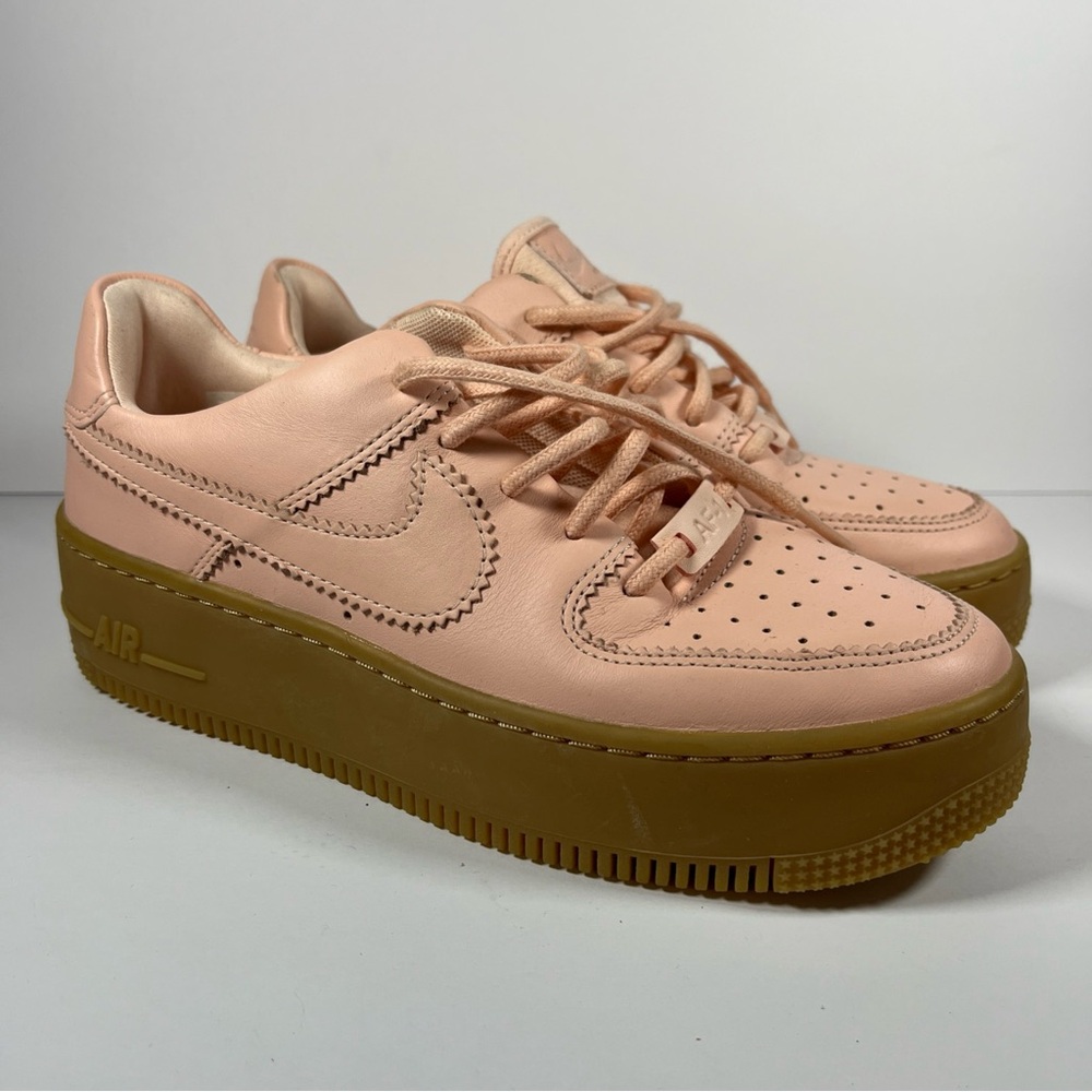 Women Nike Air Force 1 AF1 Sage Low LX Washed Coral Pink SZ 6.5 [AR5409-600]